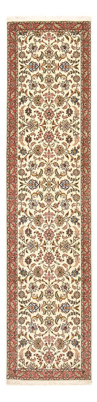 Løber Persisk tæppe - Tabriz - Premium - 302 x 72 cm - sand