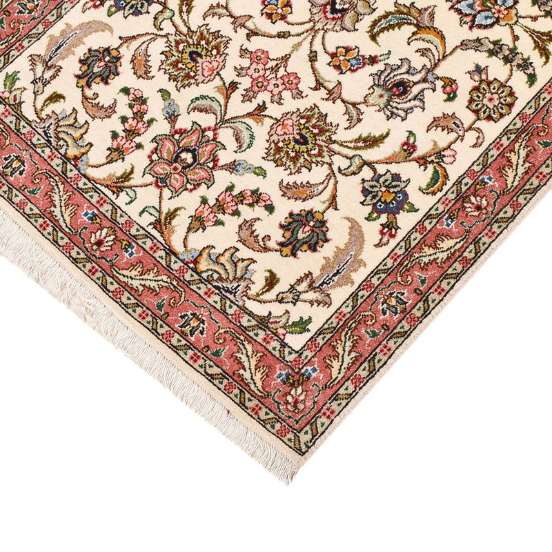 Løber Persisk tæppe - Tabriz - Premium - 302 x 72 cm - sand