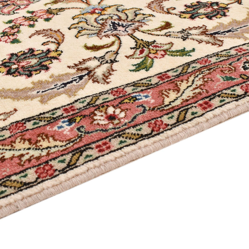 Løber Persisk tæppe - Tabriz - Premium - 302 x 72 cm - sand