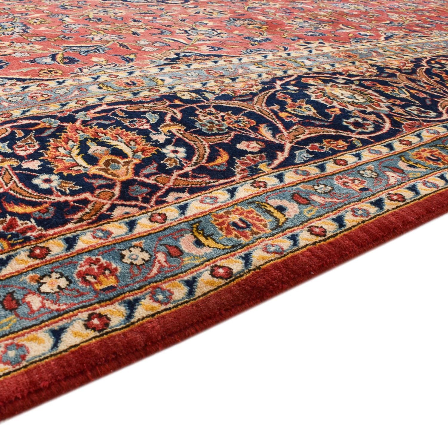 Persisk tæppe - Keshan - 412 x 300 cm - rød