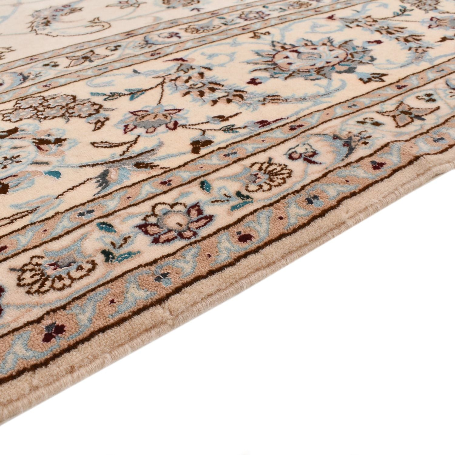 Persisk tæppe - Nain - Premium - 296 x 215 cm - creme