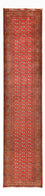 Løber Turkaman-tæppe - 369 x 86 cm - rød
