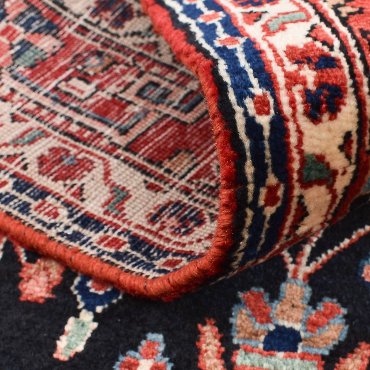 Persisk tæppe - Nomadisk - 160 x 111 cm - mørkeblå