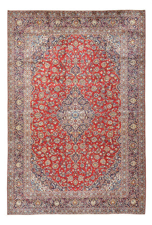 Persisk tæppe - Keshan - 455 x 301 cm - rød