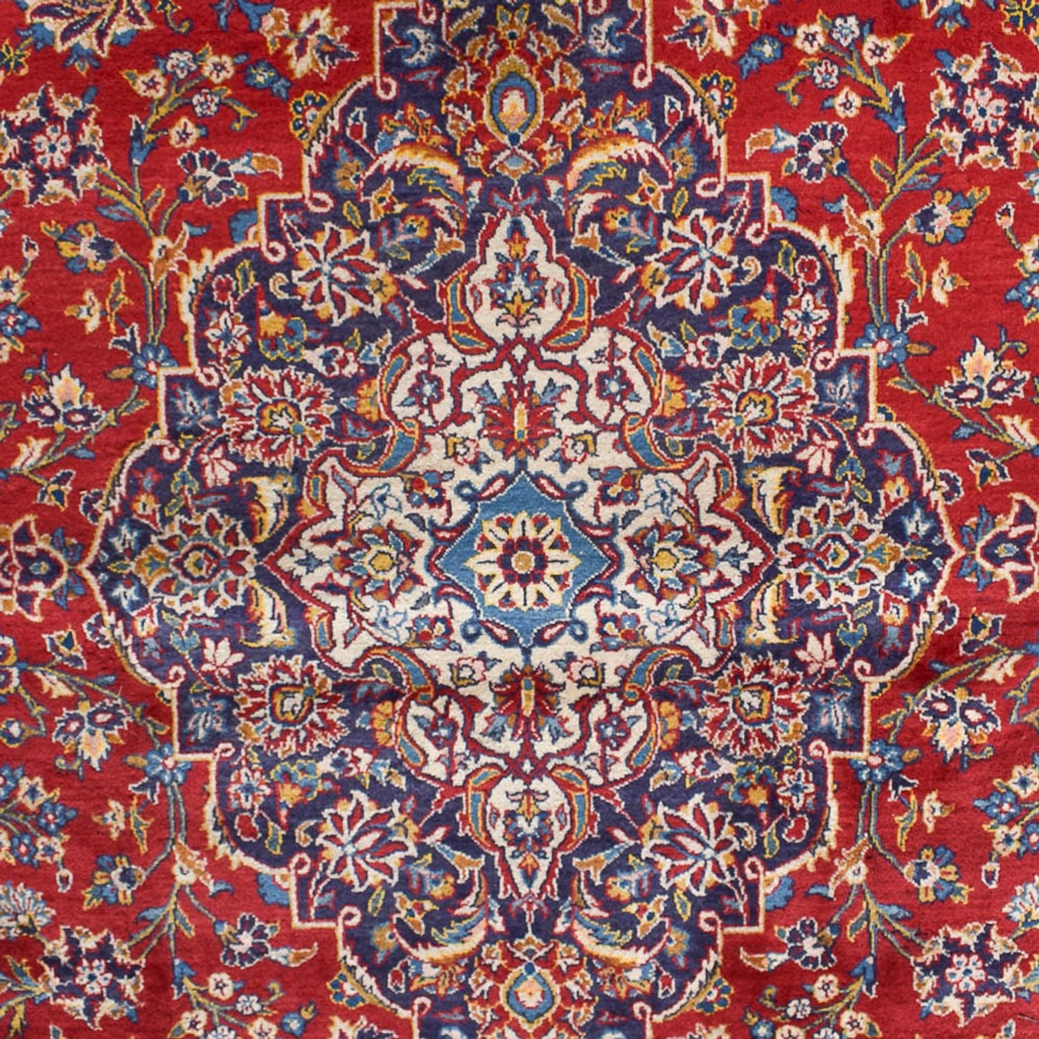 Persisk tæppe - Keshan - 455 x 301 cm - rød