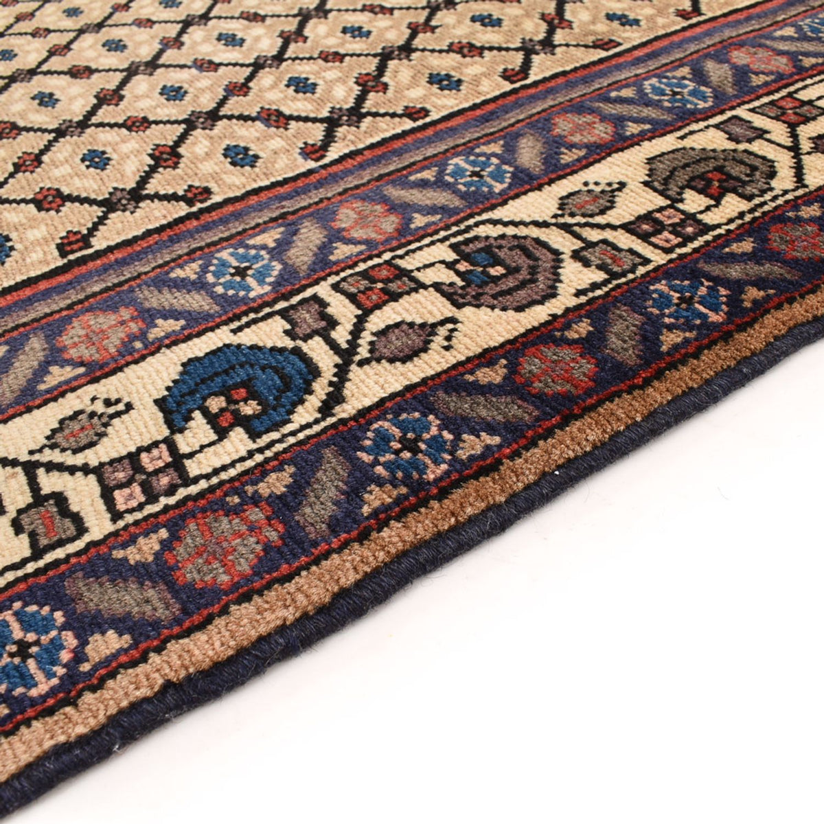 Løber Persisk tæppe - Nomadisk - 383 x 100 cm - sand