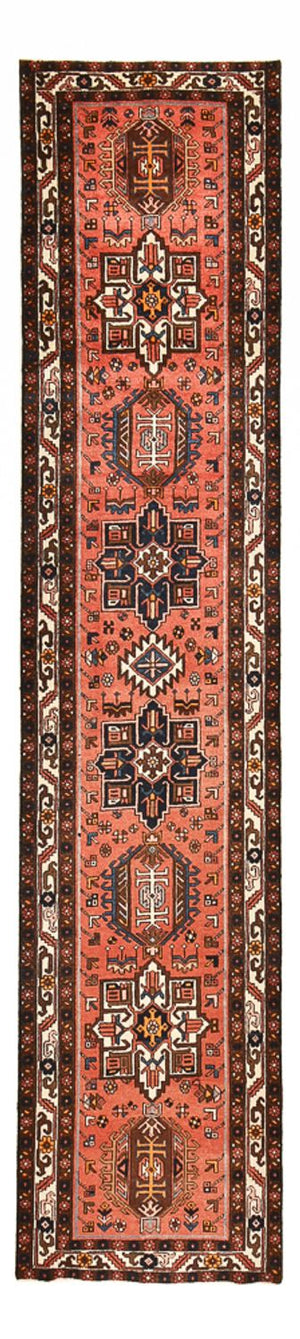 Løber Persisk tæppe - Nomadisk - 452 x 98 cm - lysrød