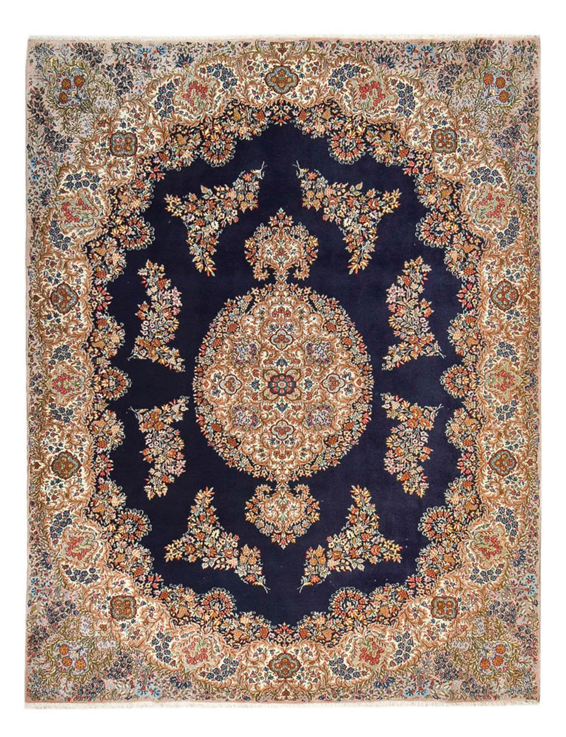 Persisk tæppe - Royal - 340 x 257 cm - mørkeblå