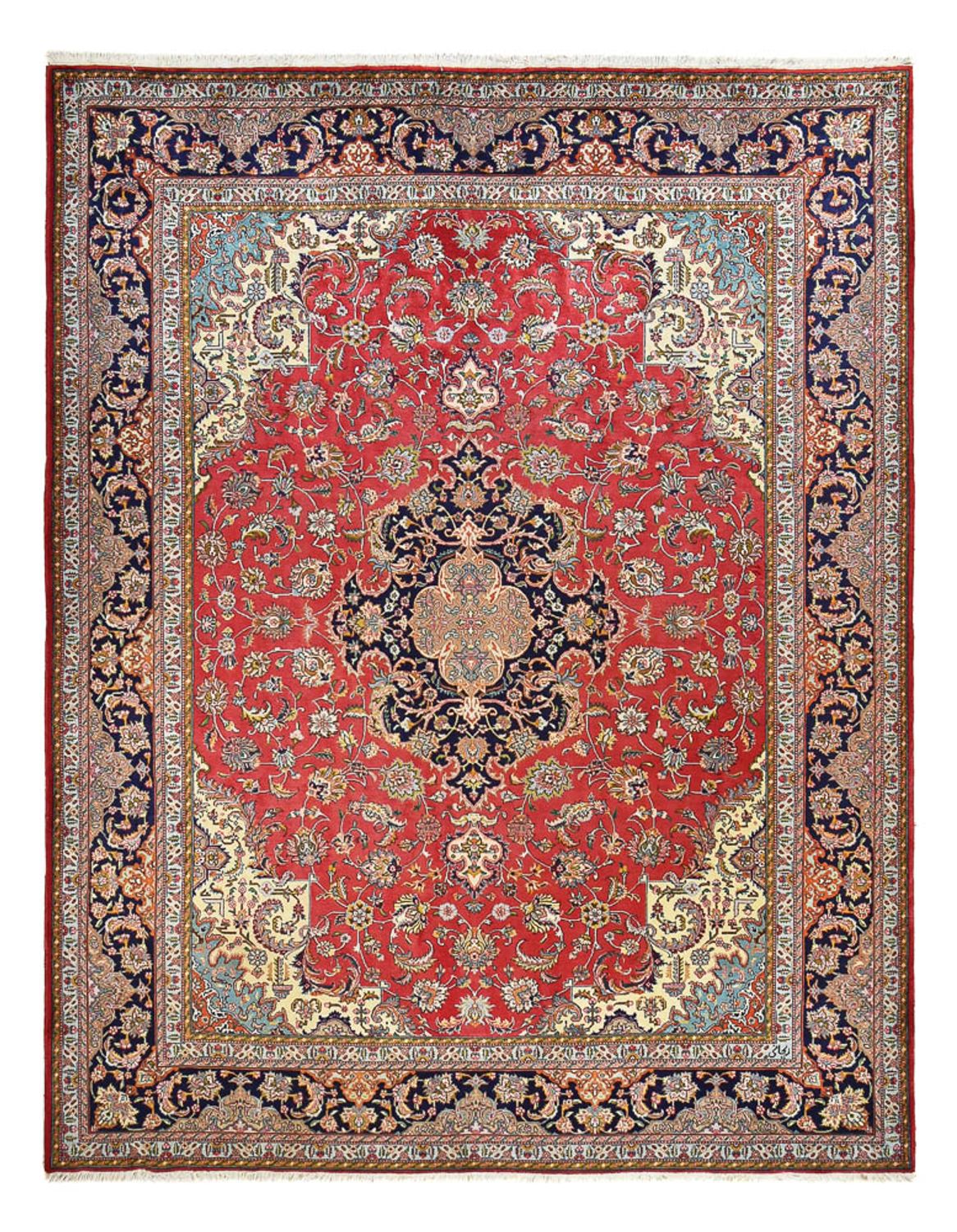 Persisk tæppe - Tabriz - Royal - 400 x 307 cm - rød