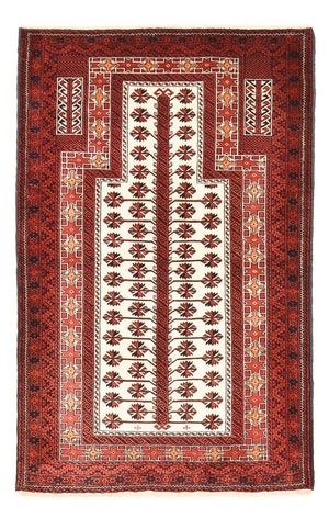 Turkaman-tæppe - 150 x 100 cm - flerfarvet