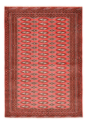 Turkaman-tæppe - 135 x 94 cm - rød