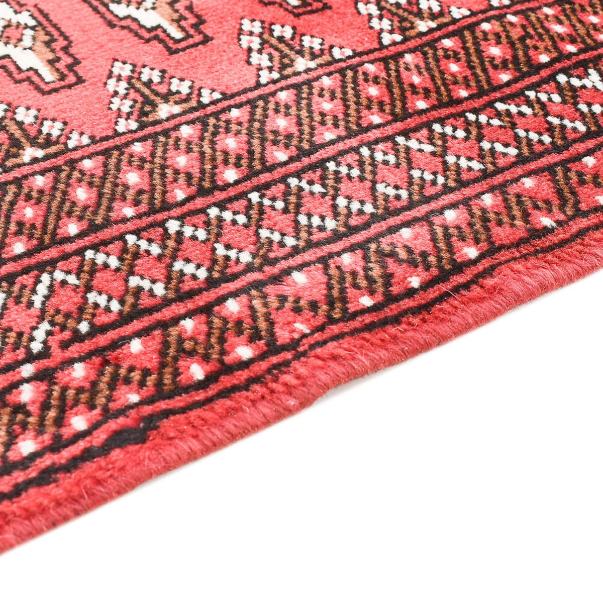 Turkaman-tæppe - 135 x 94 cm - rød