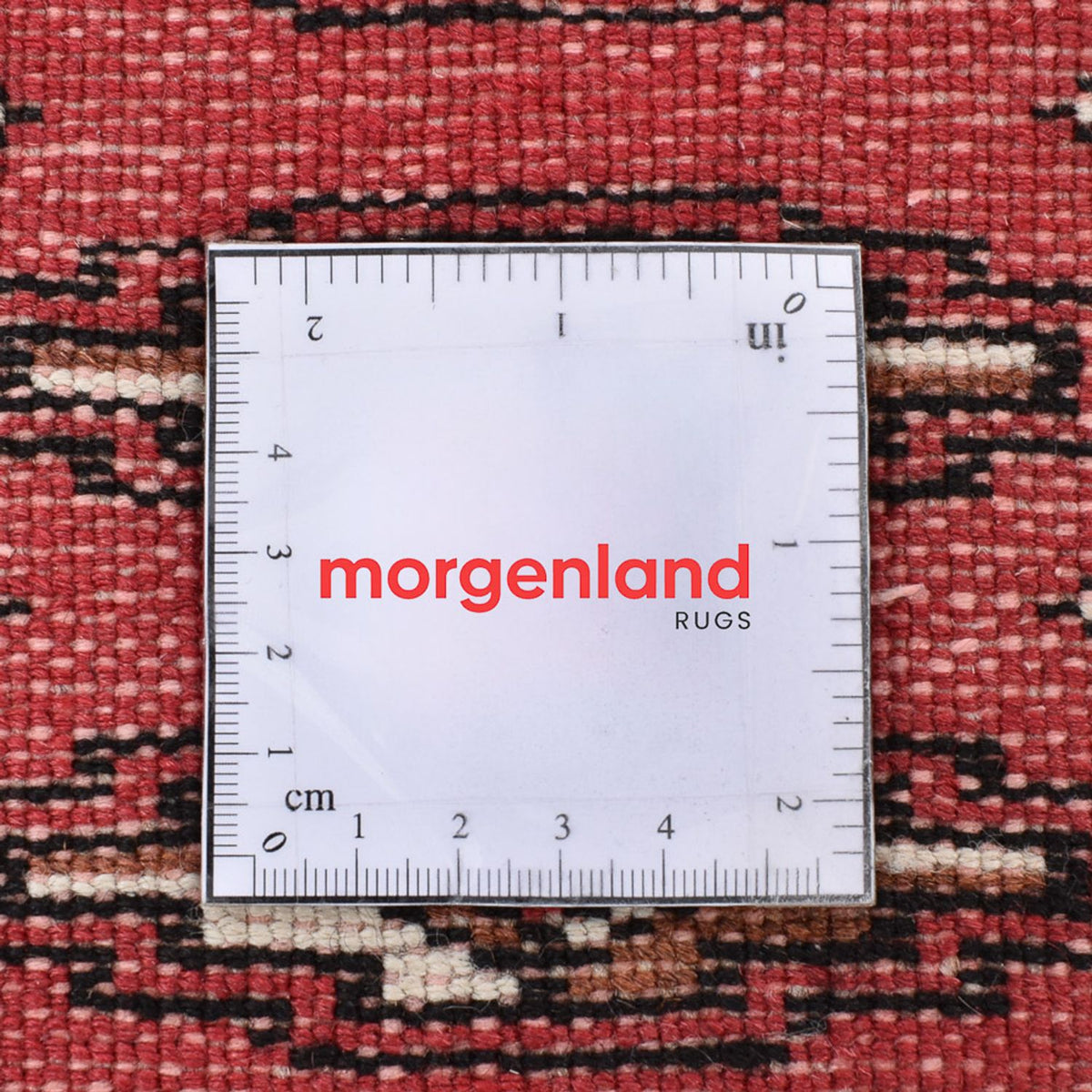 Turkaman-tæppe - 135 x 94 cm - rød