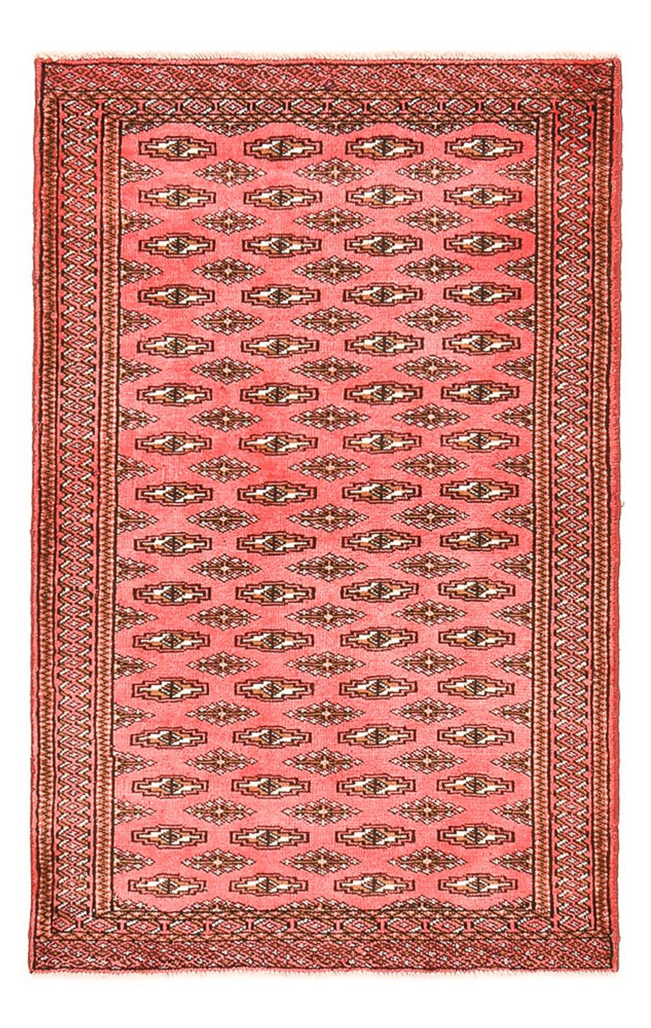 Turkaman-tæppe - 147 x 93 cm - rød