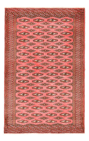 Turkaman-tæppe - 147 x 93 cm - rød