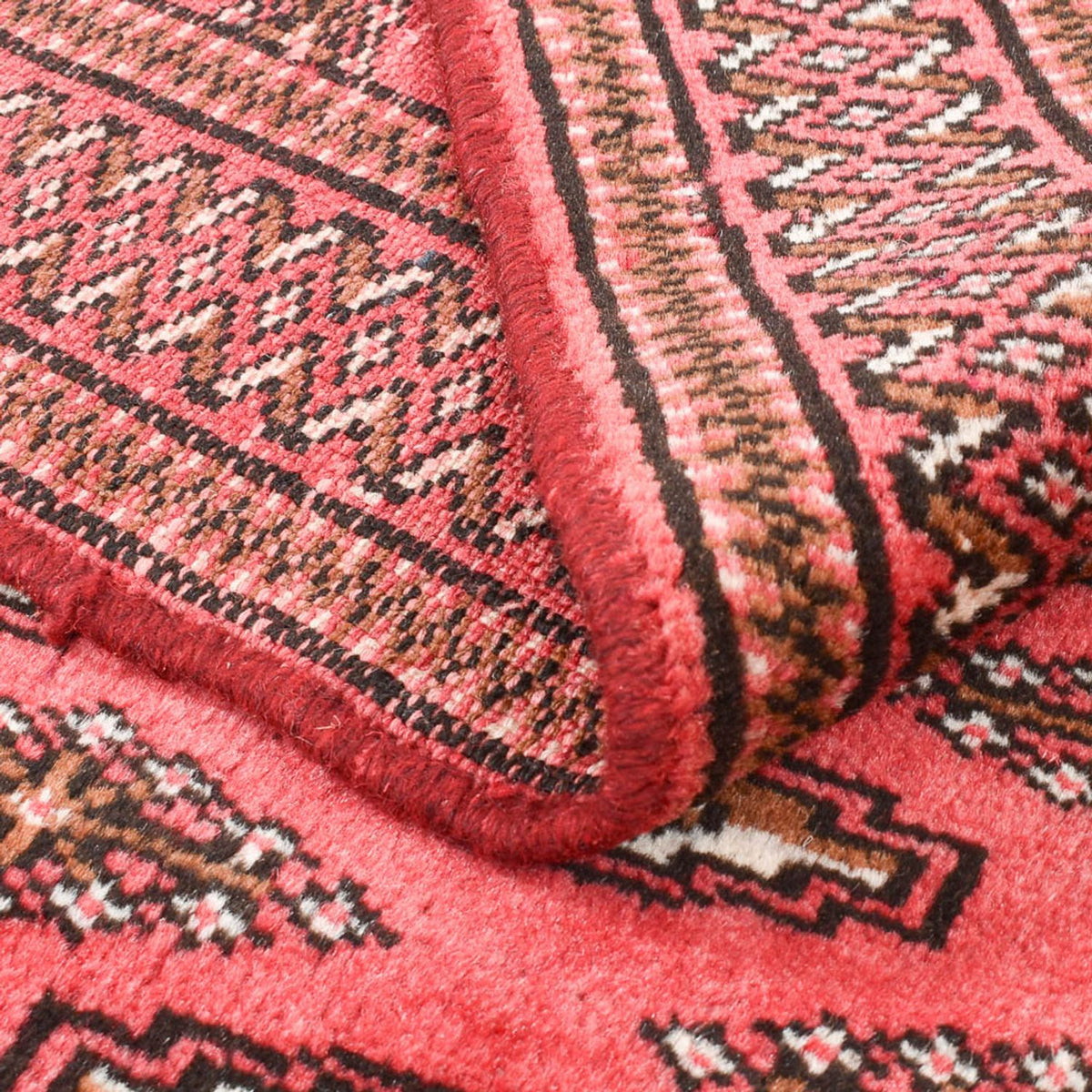 Turkaman-tæppe - 147 x 93 cm - rød