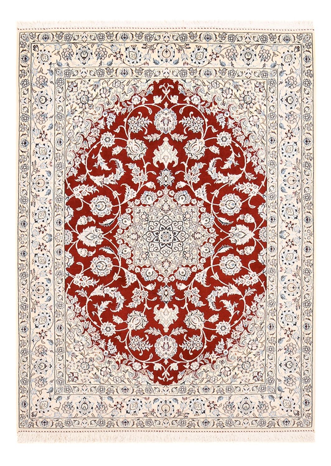 Persisk tæppe - Nain - Royal - 205 x 148 cm - rød