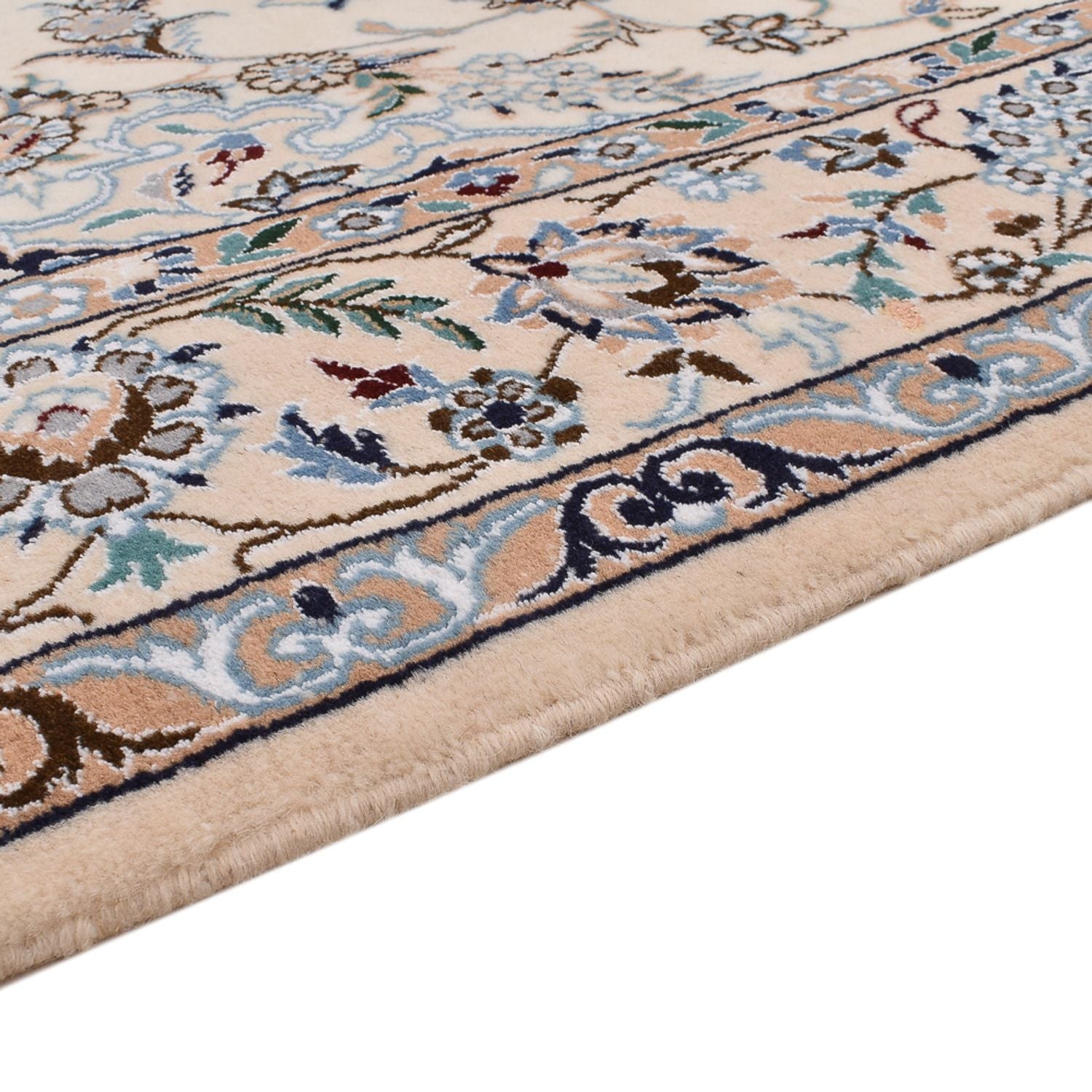Persisk tæppe - Nain - Royal - 245 x 158 cm - creme
