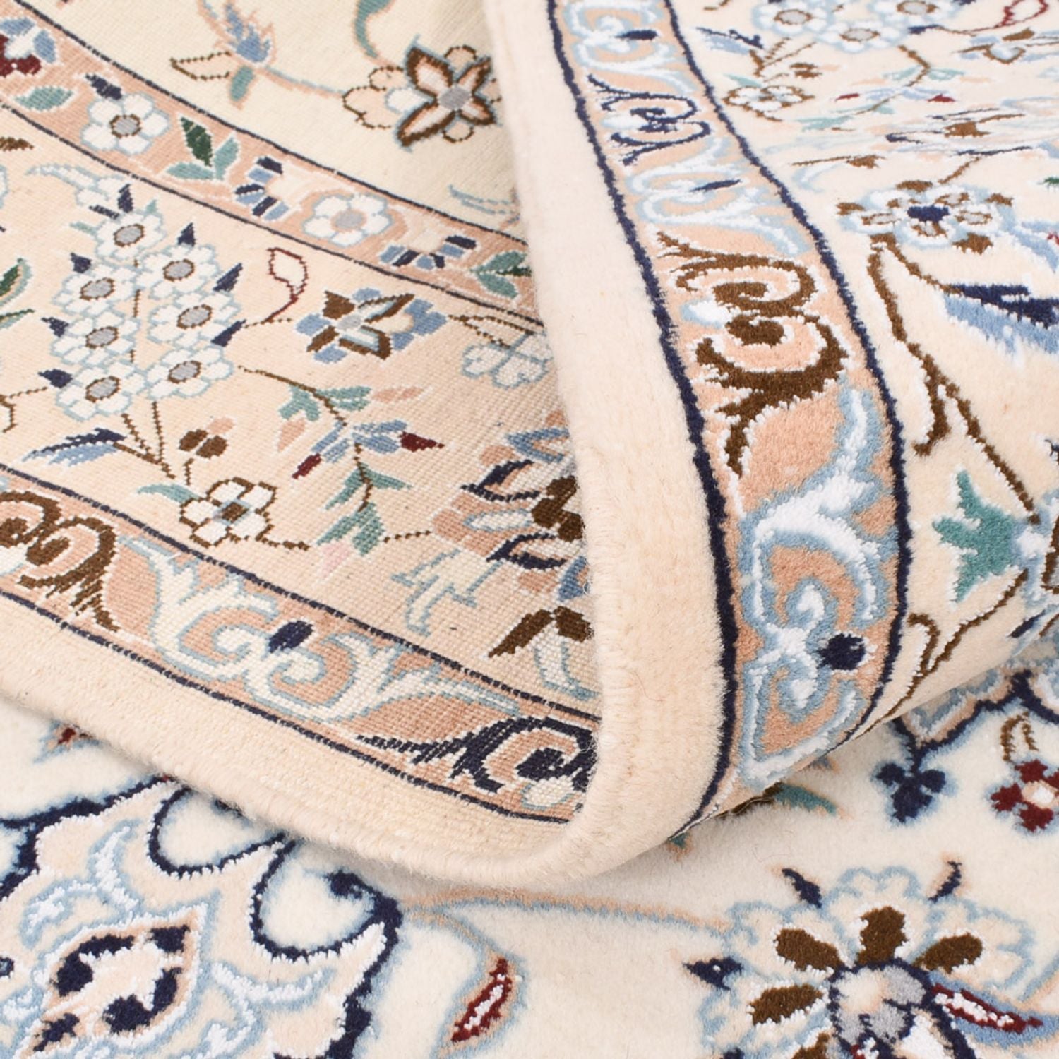 Persisk tæppe - Nain - Royal - 245 x 158 cm - creme
