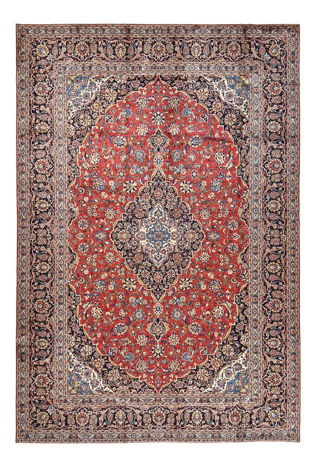 Persisk tæppe - Keshan - 459 x 306 cm - rød