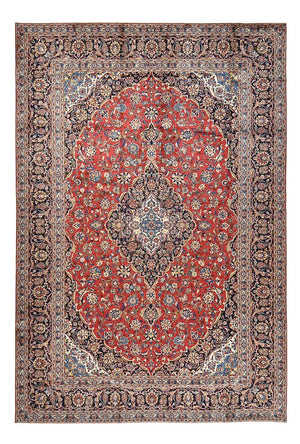Persisk tæppe - Keshan - 459 x 306 cm - rød