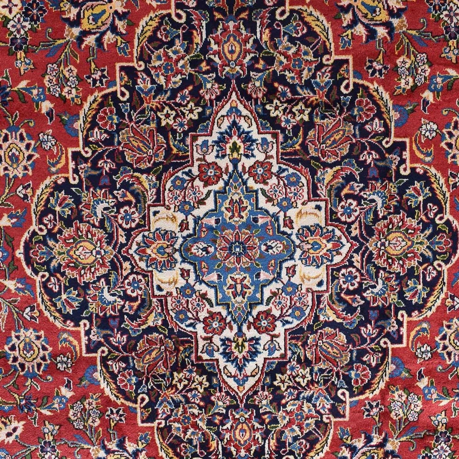 Persisk tæppe - Keshan - 459 x 306 cm - rød