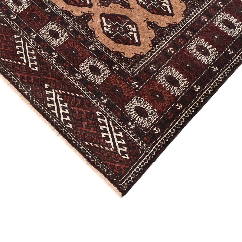 Turkaman-tæppe - 295 x 198 cm - lys beige