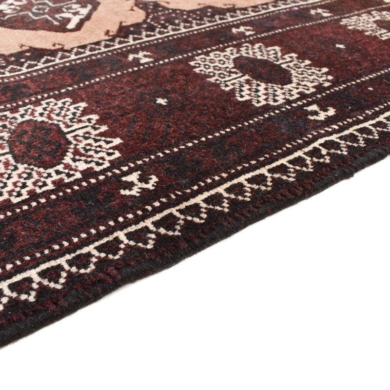 Turkaman-tæppe - 295 x 198 cm - lys beige