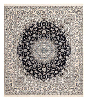 Persisk tæppe - Nain - Premium - 300 x 254 cm - mørkeblå