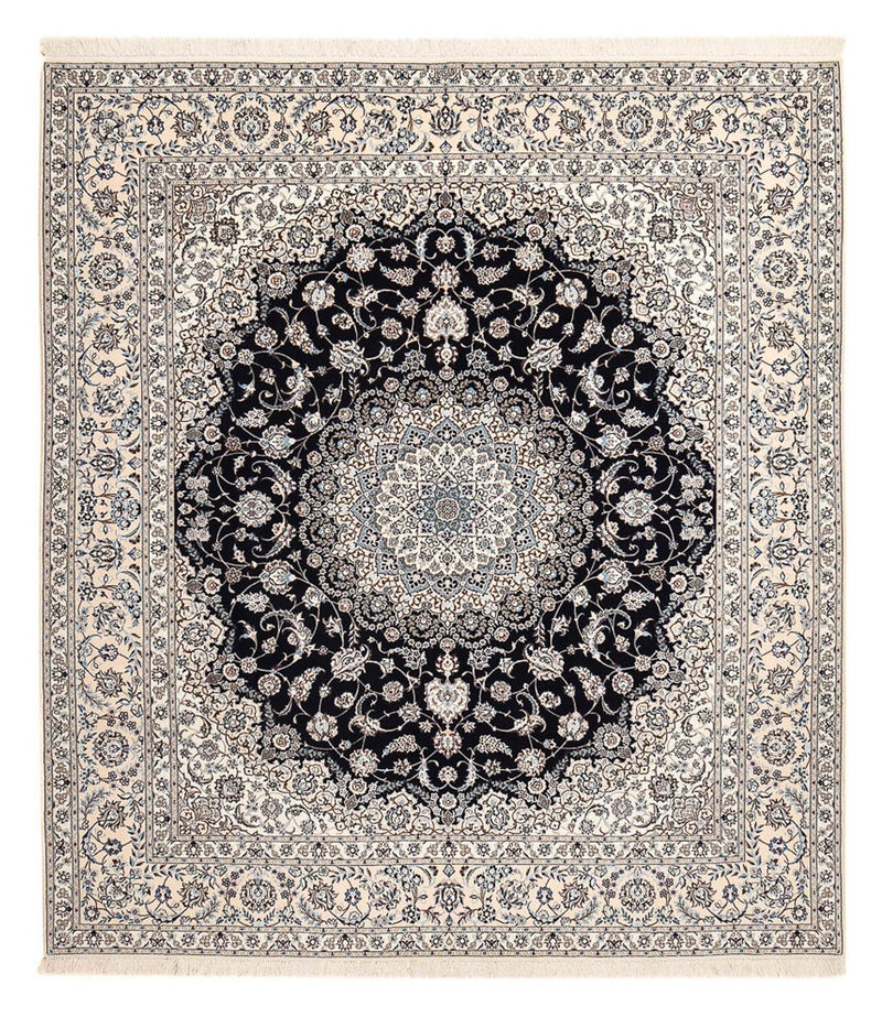 Persisk tæppe - Nain - Premium - 300 x 254 cm - mørkeblå