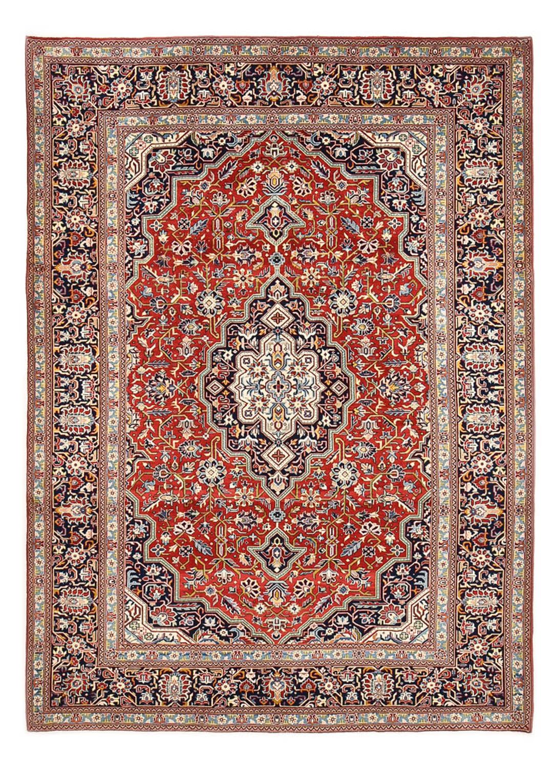 Persisk tæppe - Keshan - 324 x 234 cm - rød