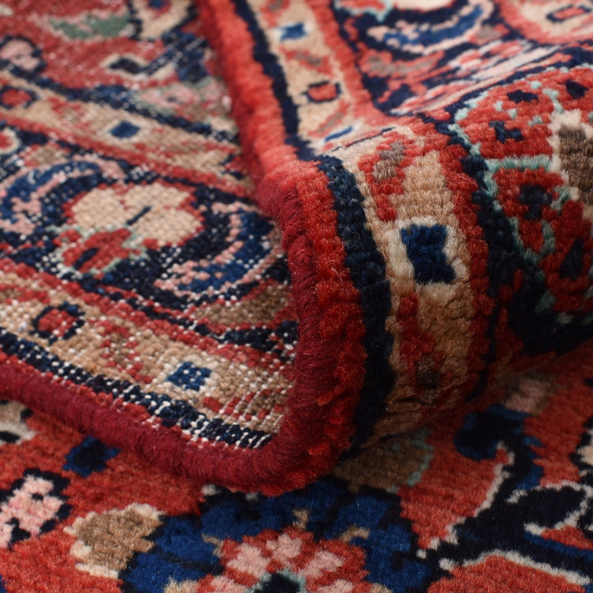 Løber Persisk tæppe - Nomadisk - 412 x 89 cm - rød