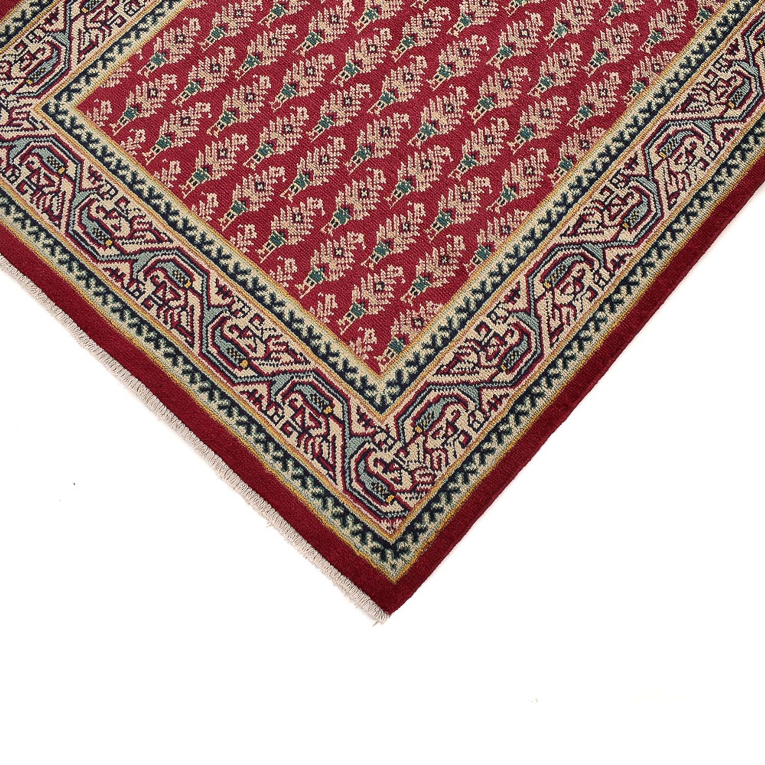 Løber Persisk tæppe - Tabriz - 478 x 99 cm - rød