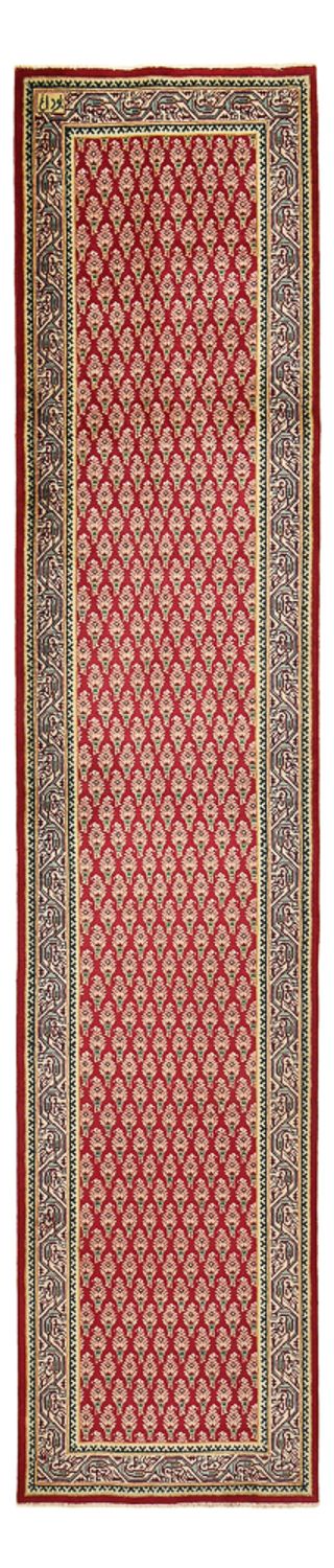 Løber Persisk tæppe - Tabriz - 475 x 99 cm - rød