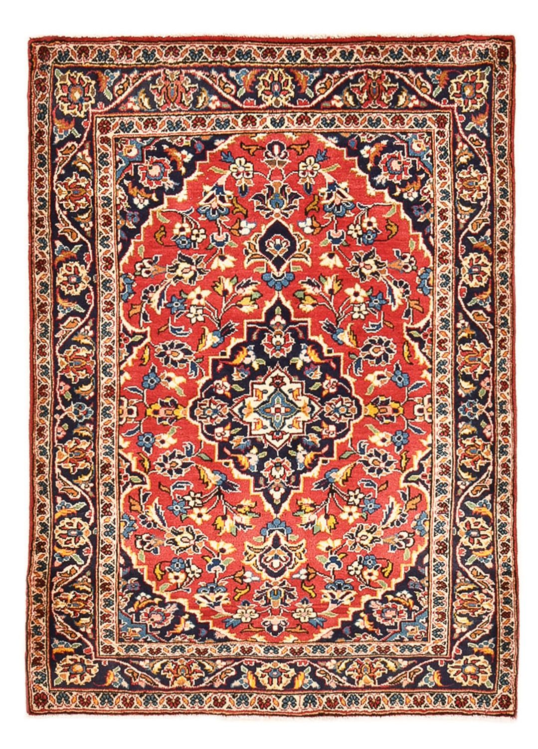 Persisk tæppe - Keshan - 142 x 100 cm - rød
