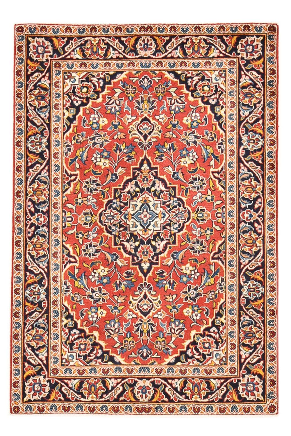 Persisk tæppe - Keshan - 148 x 100 cm - rød