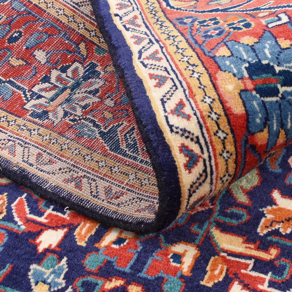 Persisk tæppe - Nomadisk - 170 x 110 cm - mørkeblå