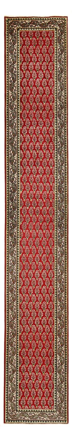 Løber Persisk tæppe - Tabriz - 460 x 73 cm - rød