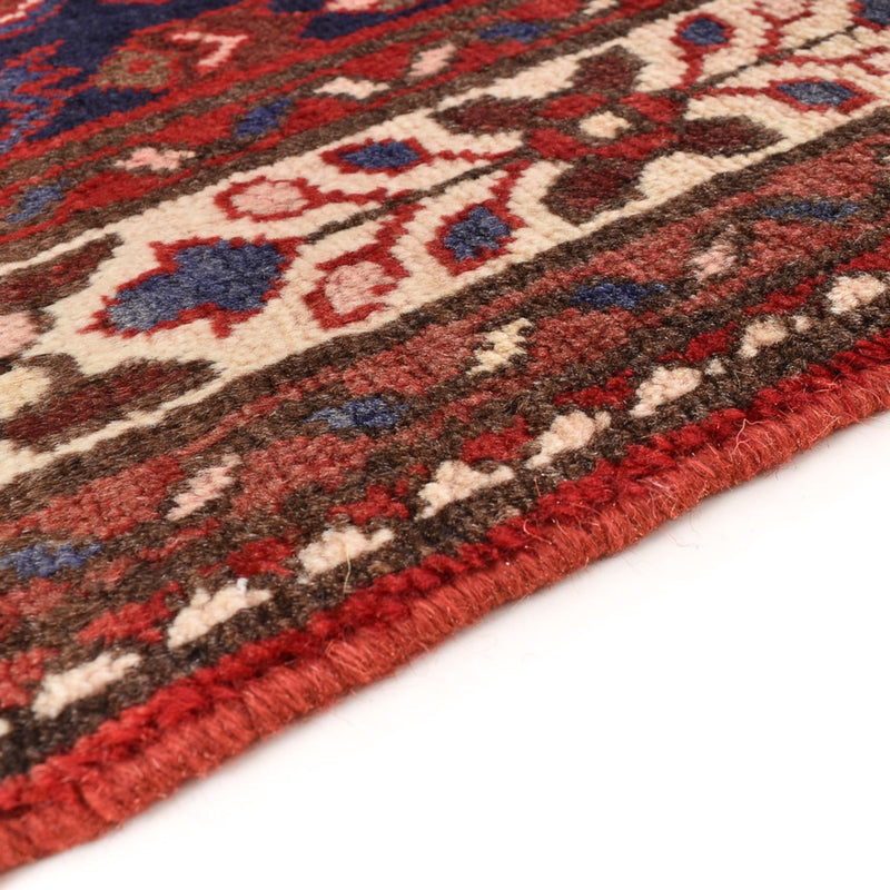 Løber Persisk tæppe - Nomadisk - 419 x 88 cm - bordeaux rød