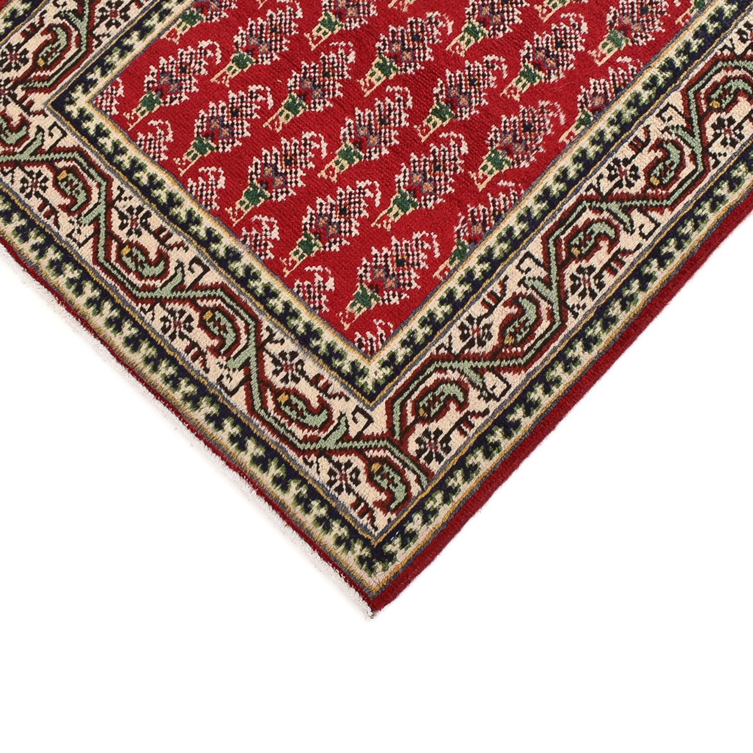 Løber Persisk tæppe - Tabriz - 457 x 71 cm - rød