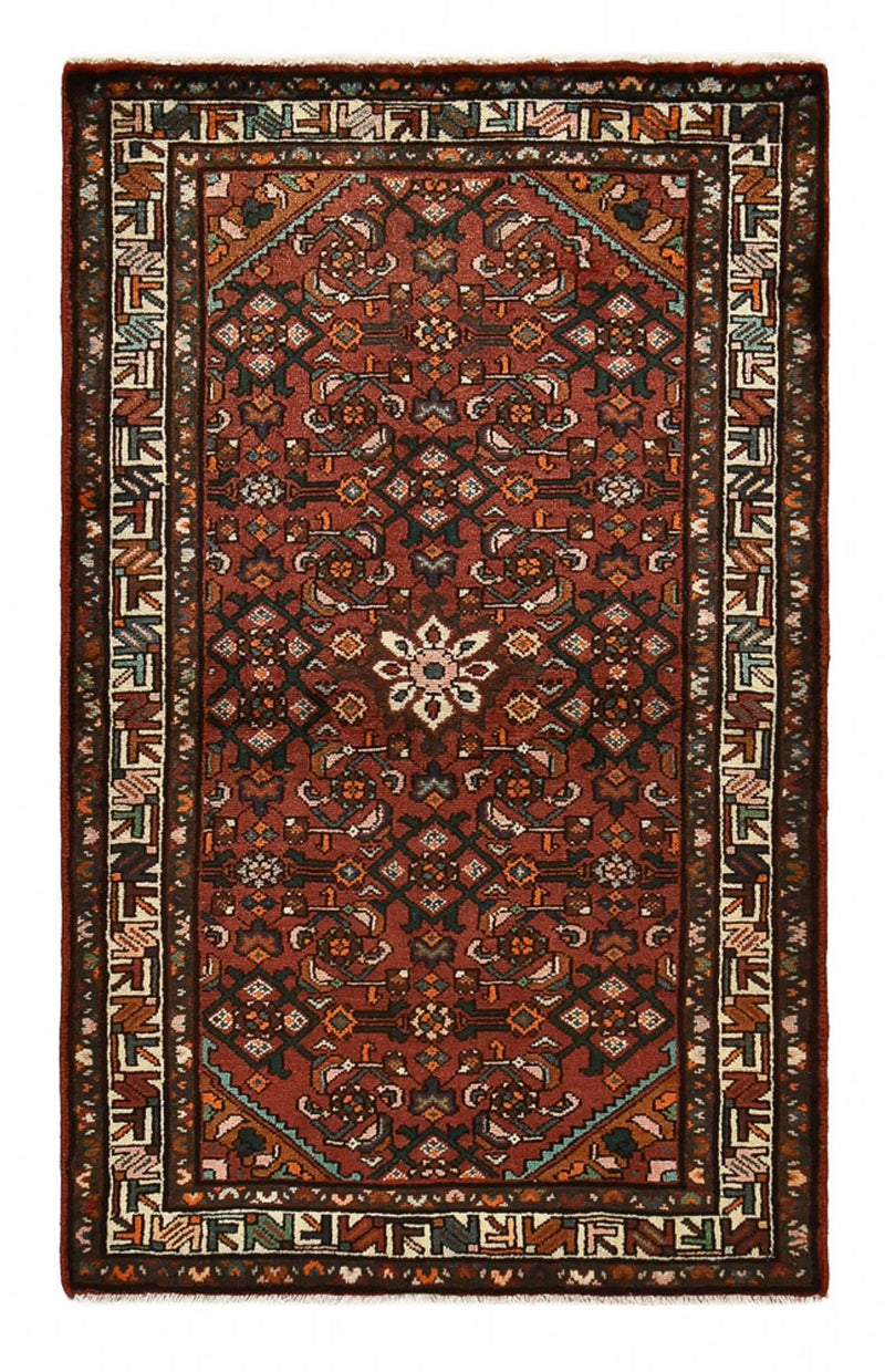 Persisk tæppe - Nomadisk - 163 x 100 cm - mørkerød