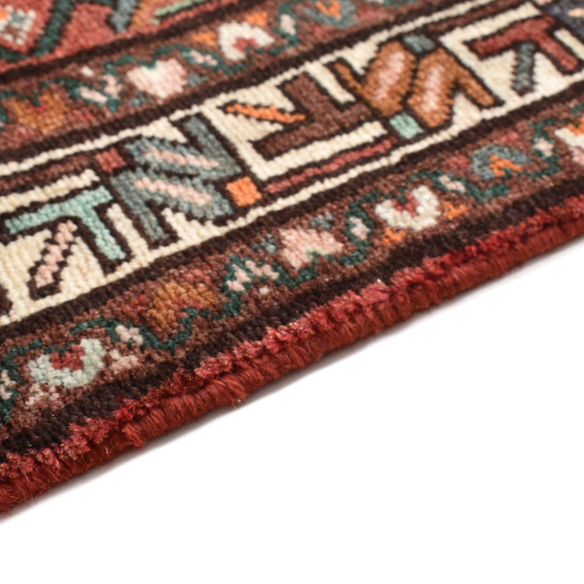 Persisk tæppe - Nomadisk - 163 x 100 cm - mørkerød