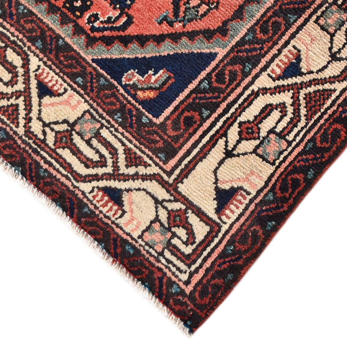 Persisk tæppe - Nomadisk - 152 x 103 cm - lysrød