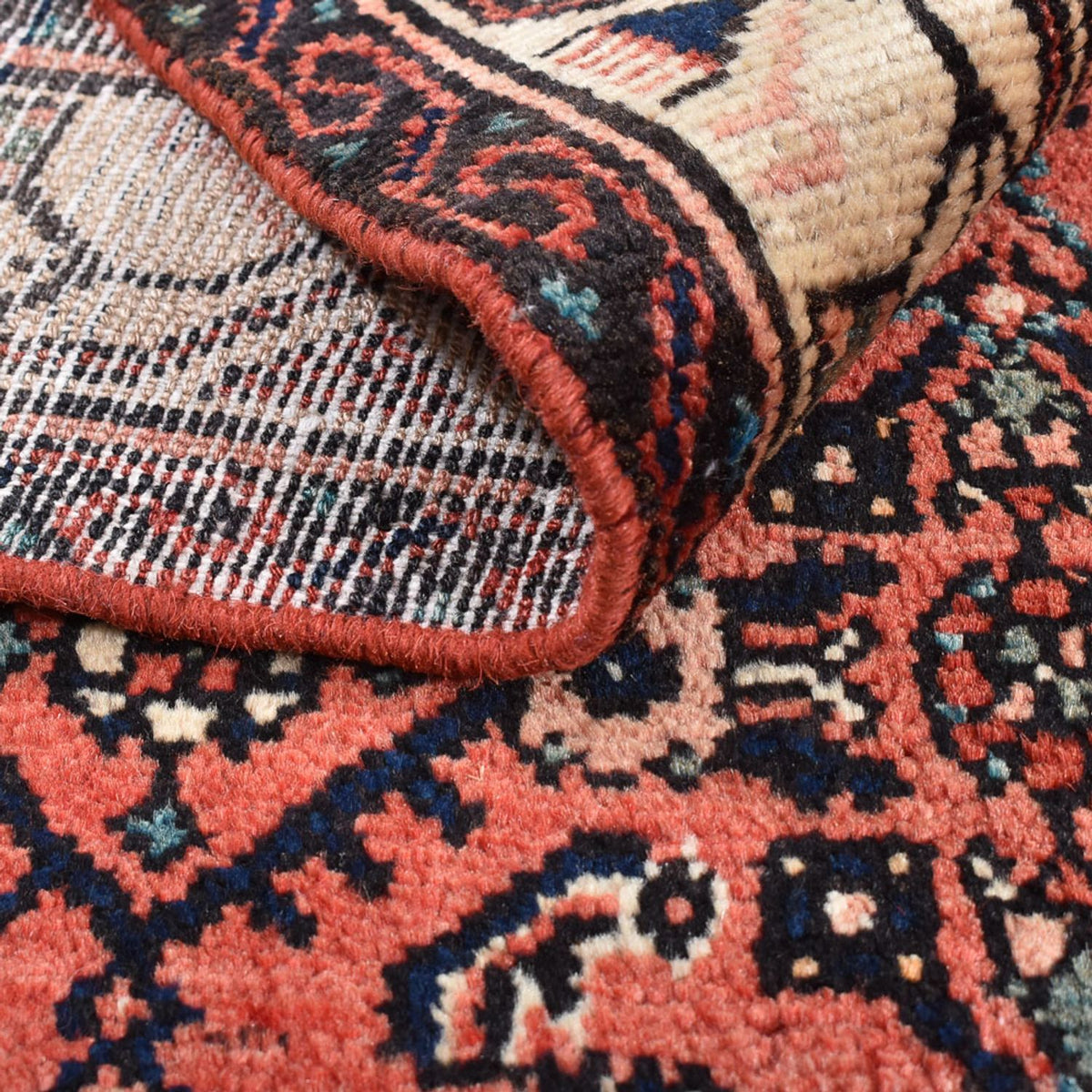 Persisk tæppe - Nomadisk - 152 x 103 cm - lysrød