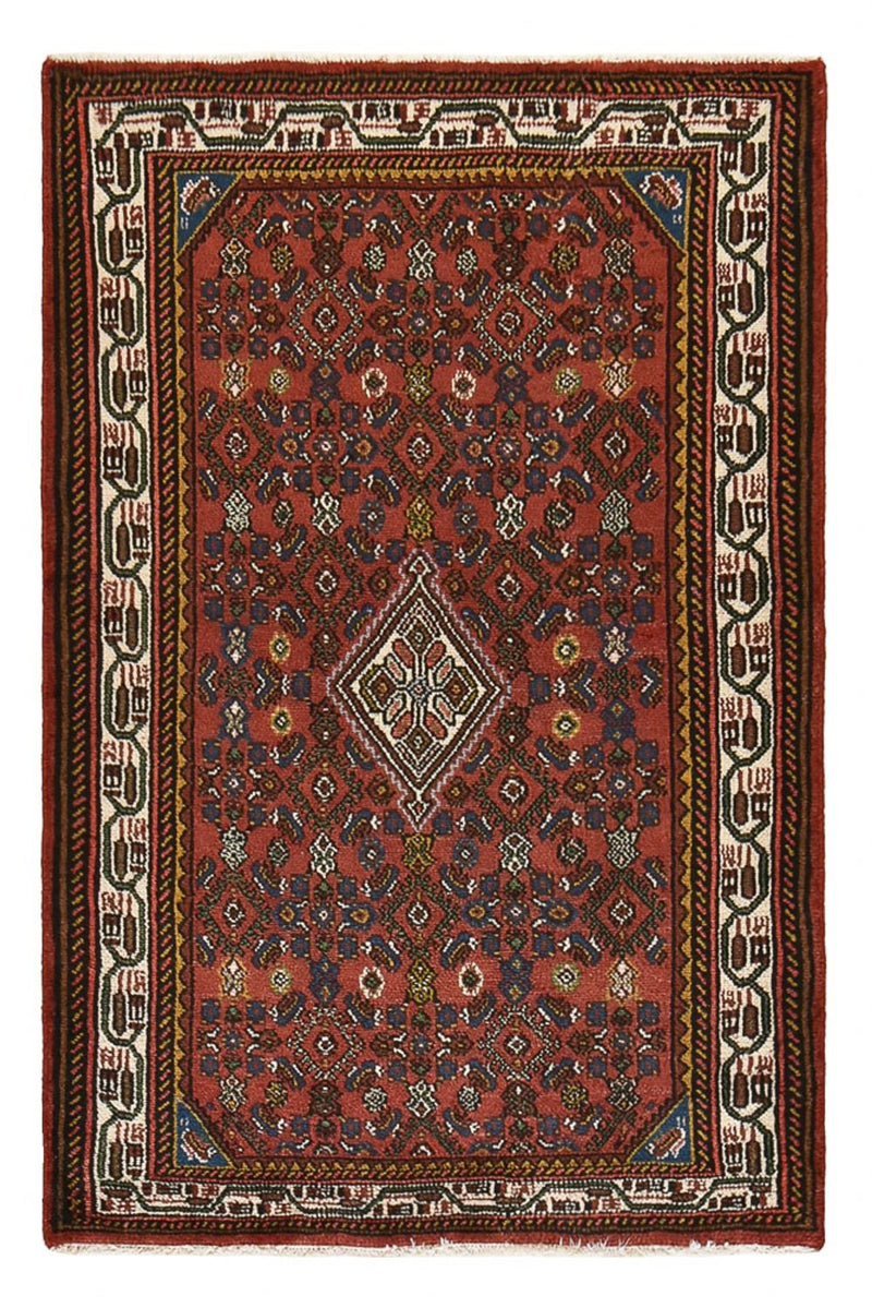 Persisk tæppe - Nomadisk - 150 x 99 cm - mørkerød