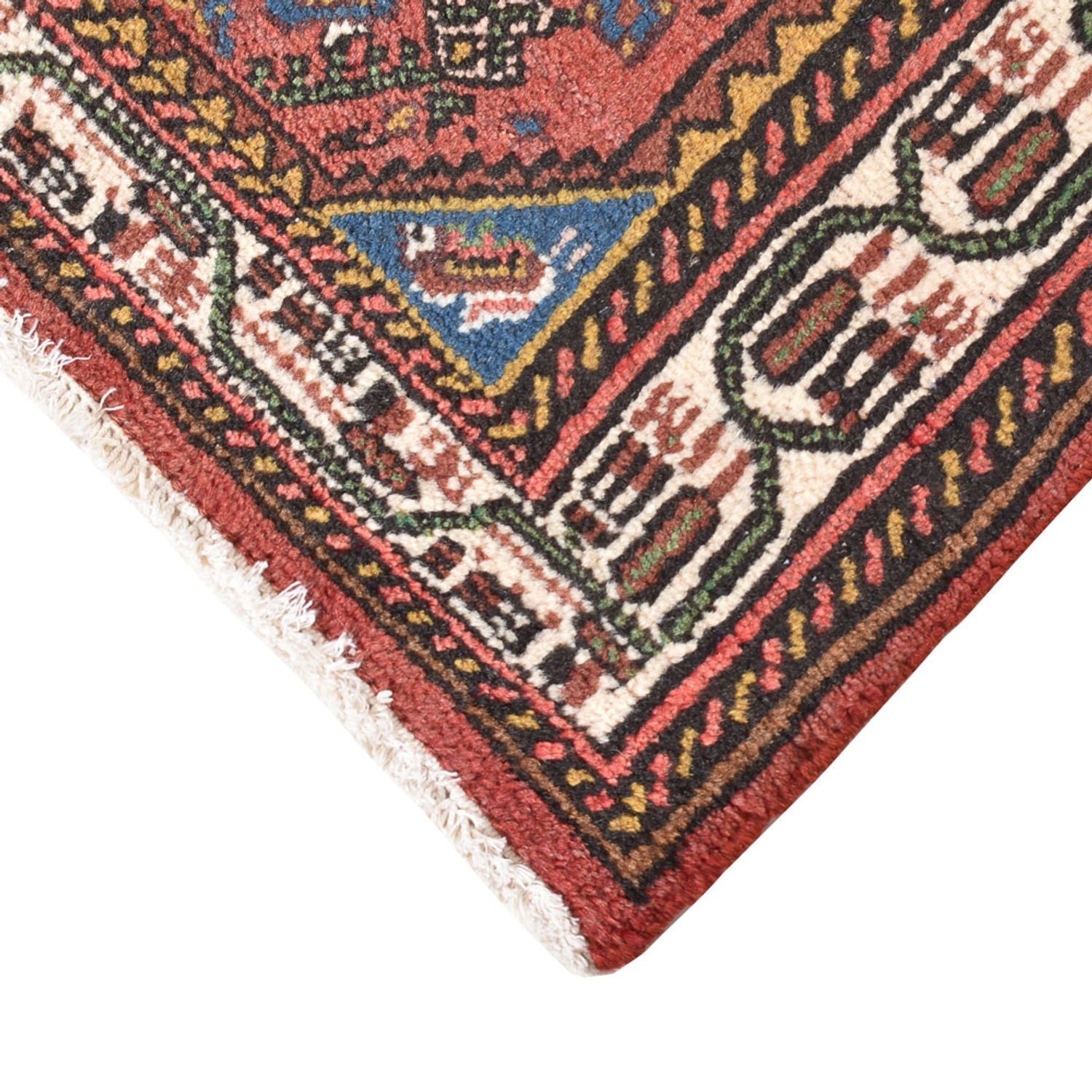 Persisk tæppe - Nomadisk - 150 x 99 cm - mørkerød