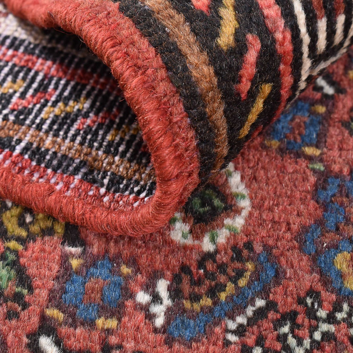 Persisk tæppe - Nomadisk - 150 x 99 cm - mørkerød