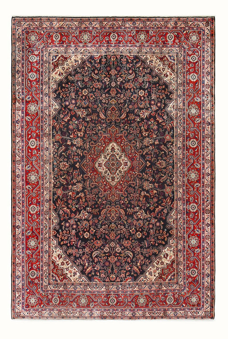 Persisk tæppe - Nomadisk - 332 x 223 cm - lysrød