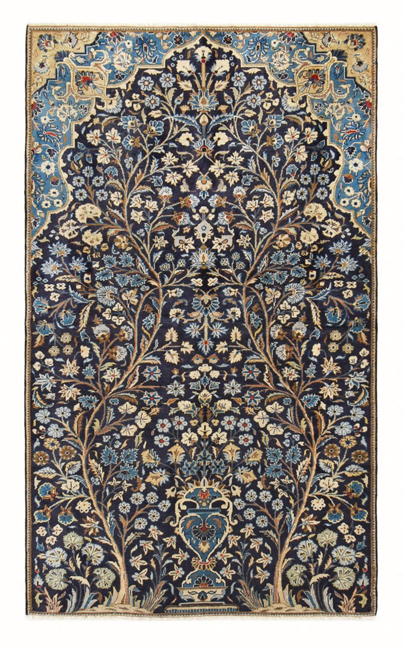 Persisk tæppe - Classic - 240 x 139 cm - mørkeblå
