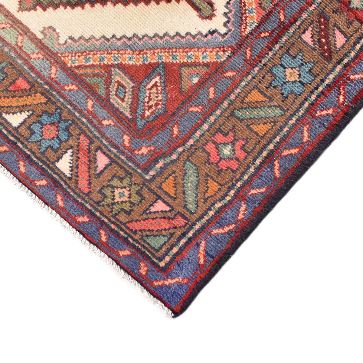 Løber Persisk tæppe - Nomadisk - 321 x 86 cm - mørkerød